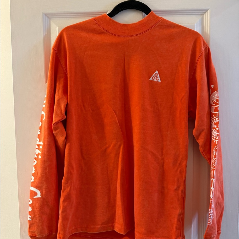 Nike ACG orange Long Sleeve Tee NWT